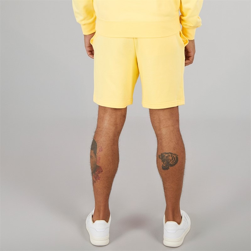 Lacoste Mens Fleece Shorts Yellow - Image 2