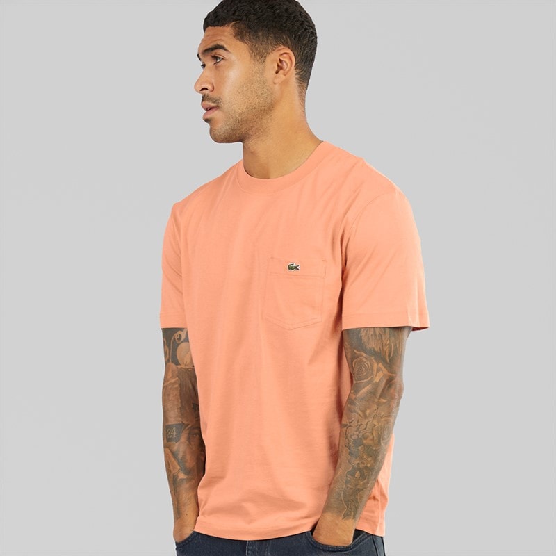 Lacoste Mens T-Shirt Latte - Image 1