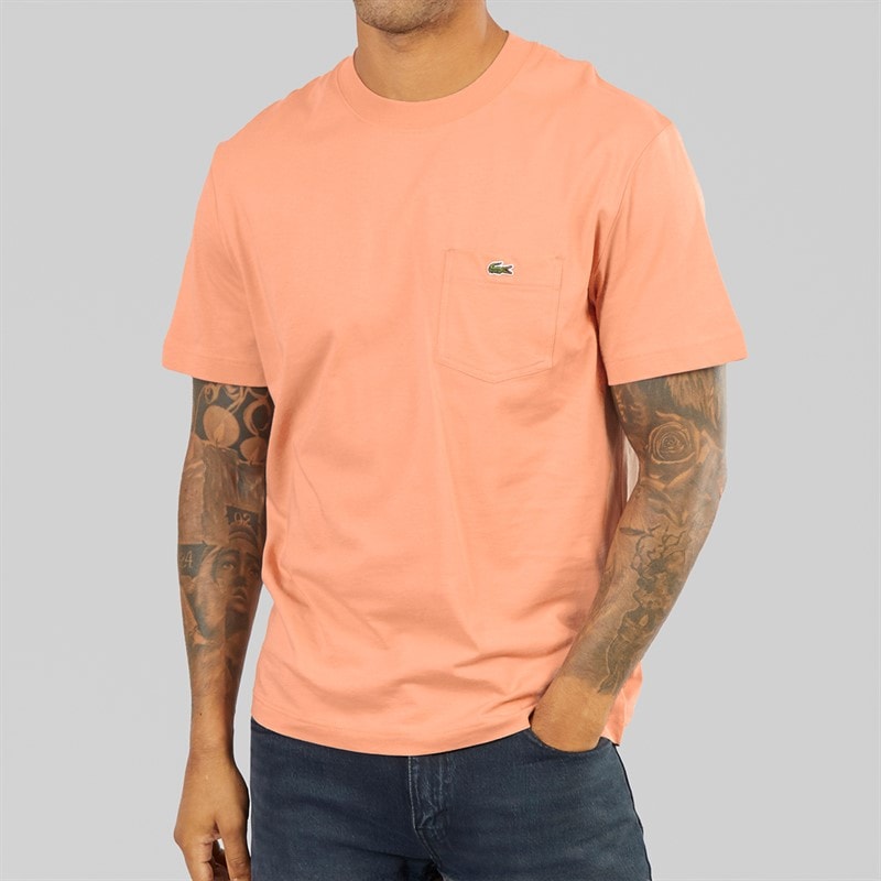 Lacoste Mens T-Shirt Latte - Image 3