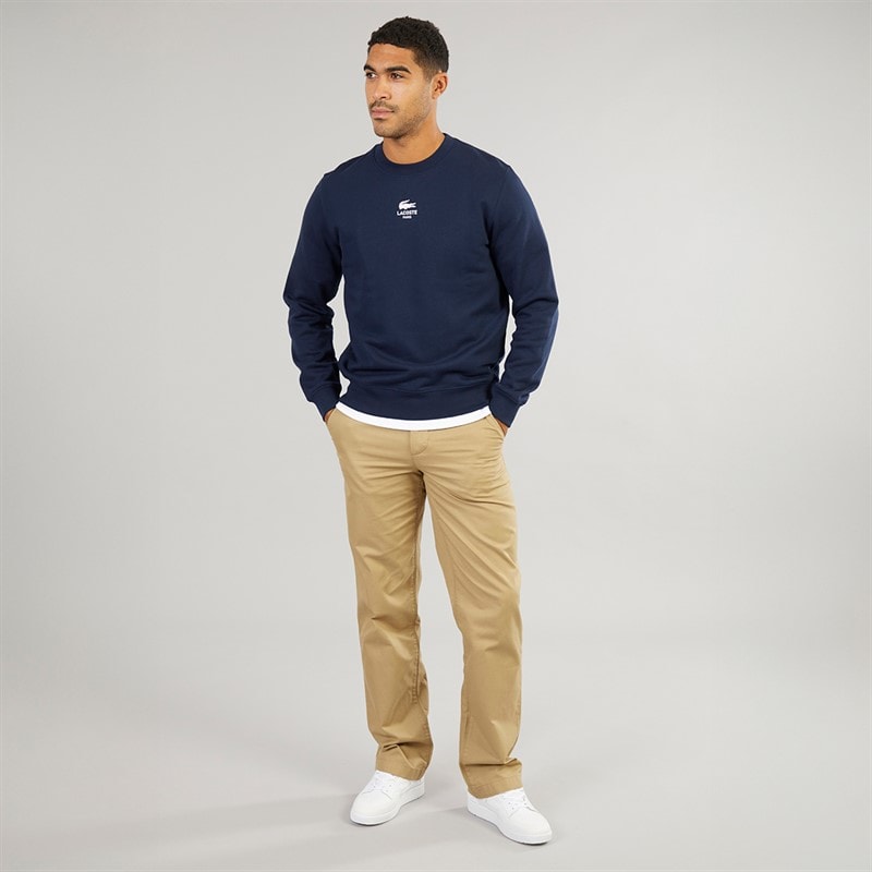 Lacoste Mens Sweatshirt Navy Blue - Image 4