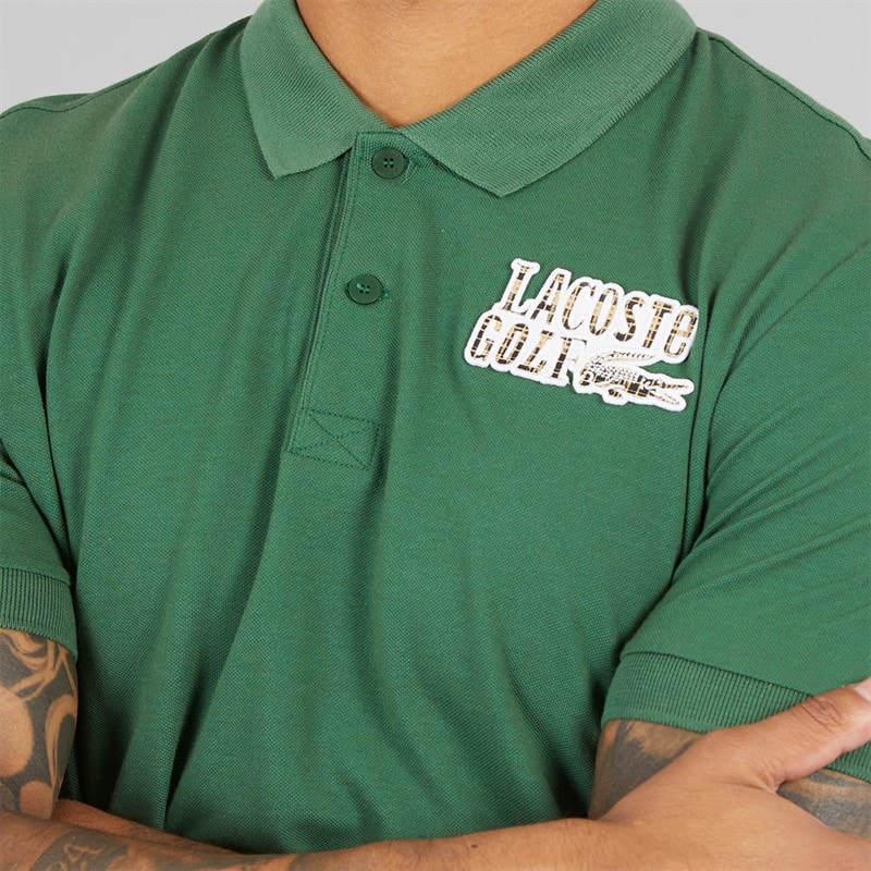 Lacoste Mens Polo Shirt Green - Image 3