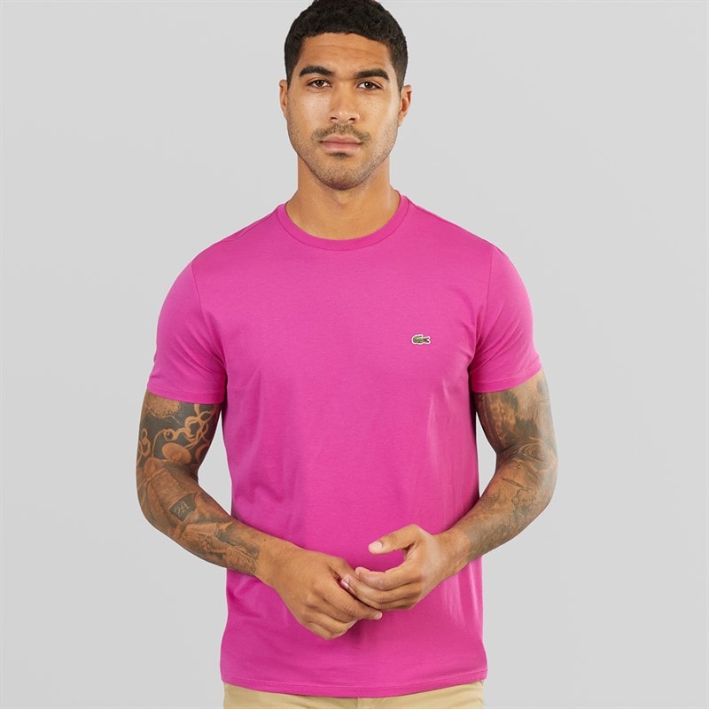 Lacoste Mens T-Shirt Malva - Image 1