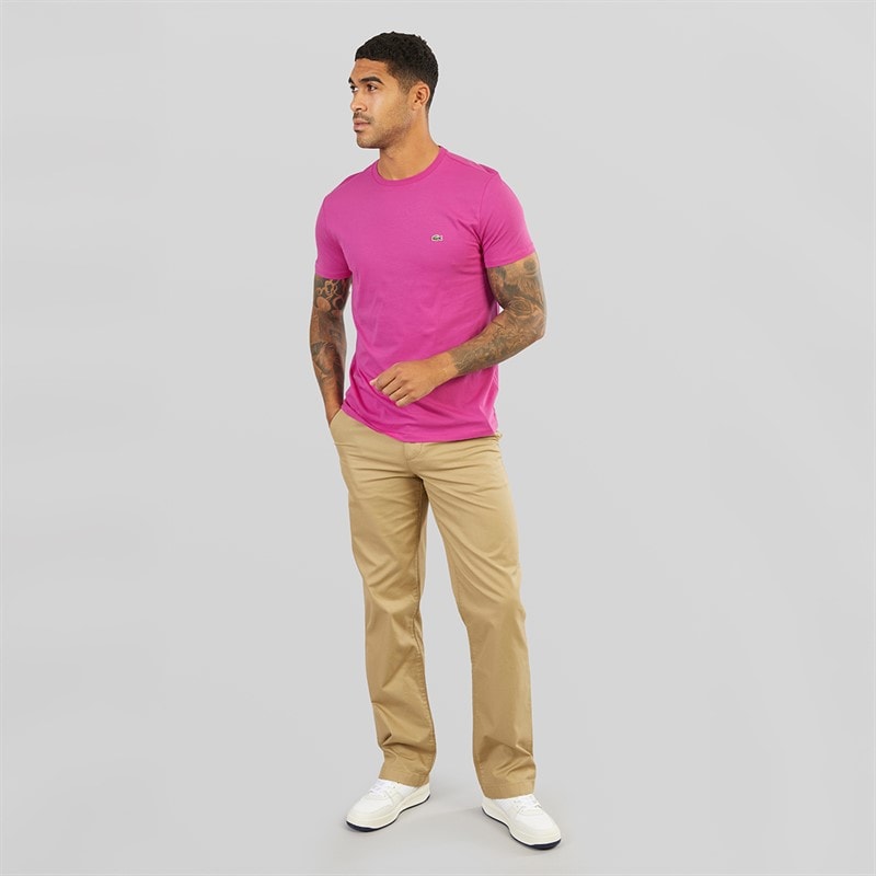 Lacoste Mens T-Shirt Malva - Image 3