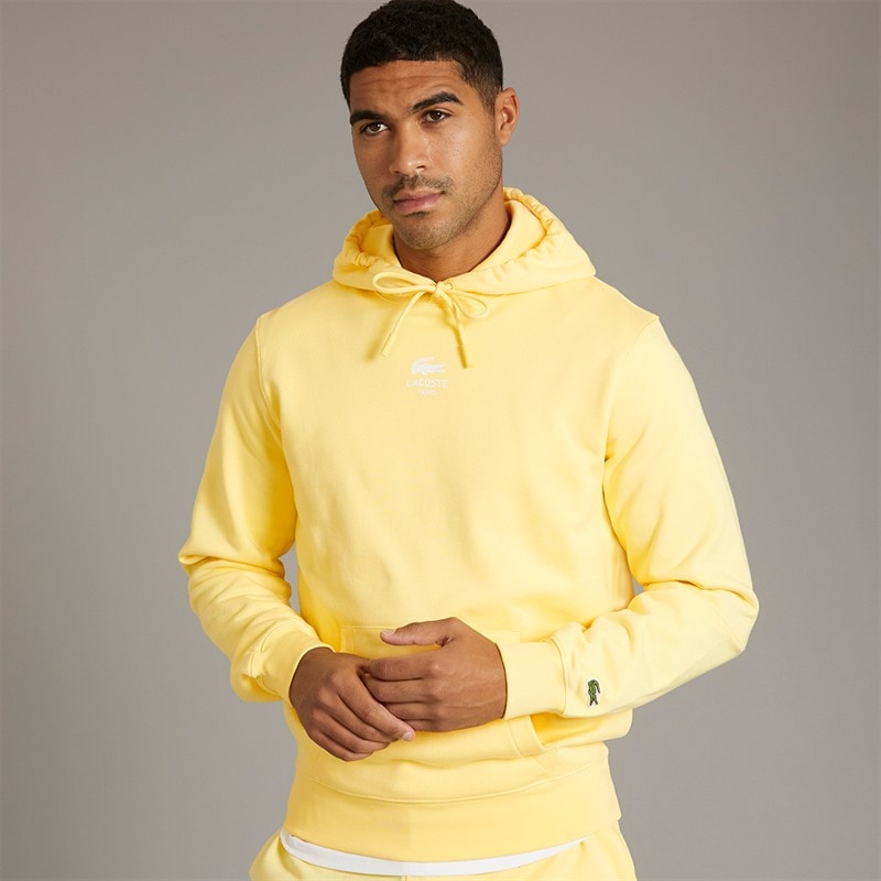 Lacoste Mens Hoodie Yellow - Image 1