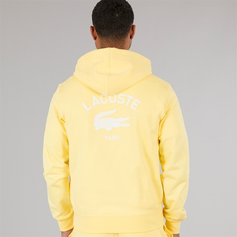 Lacoste Mens Hoodie Yellow - Image 2