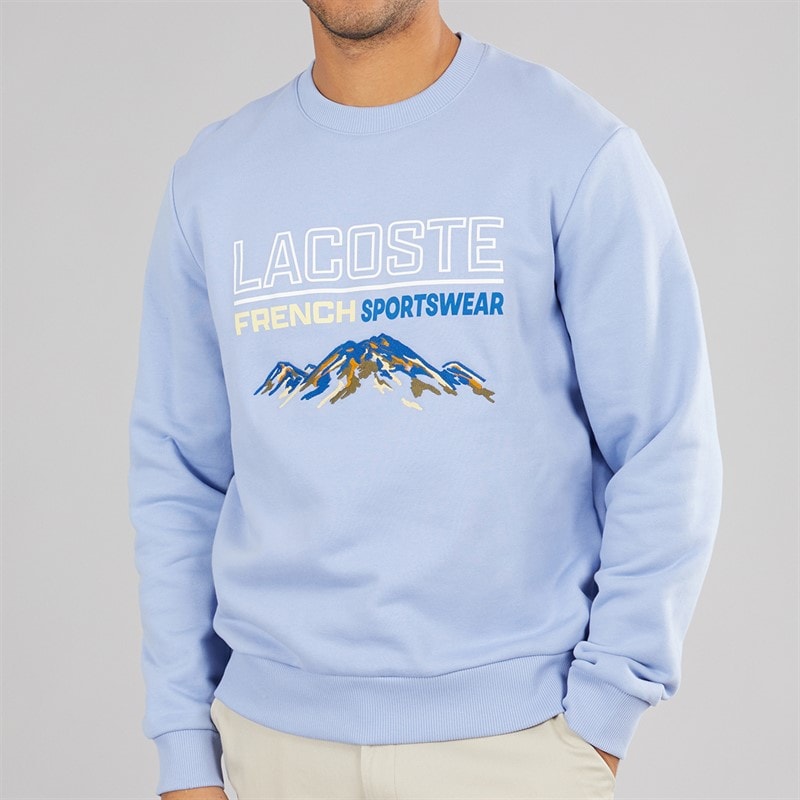 Lacoste Mens Sweatshirt Delphinium - Image 3