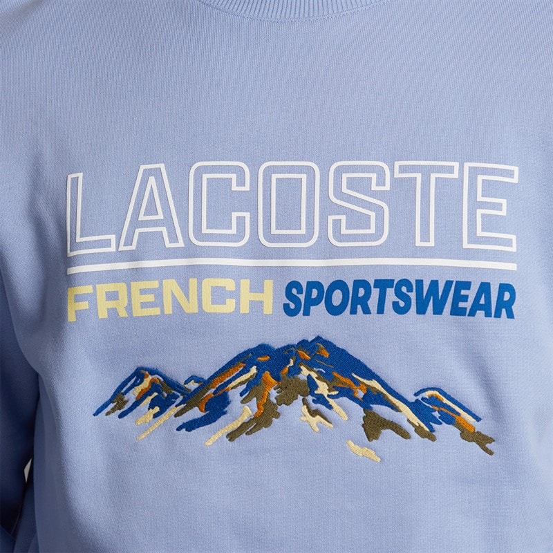 Lacoste Mens Sweatshirt Delphinium - Image 5