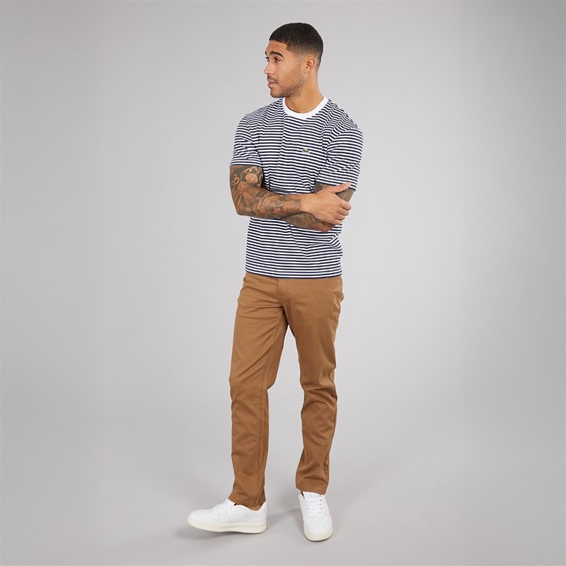 Lacoste Mens T-Shirt White/Navy Blue - Image 4