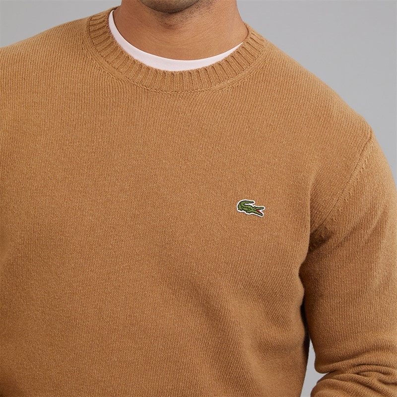 Lacoste Mens Crew Neck Jumper Datte Chine - Image 3