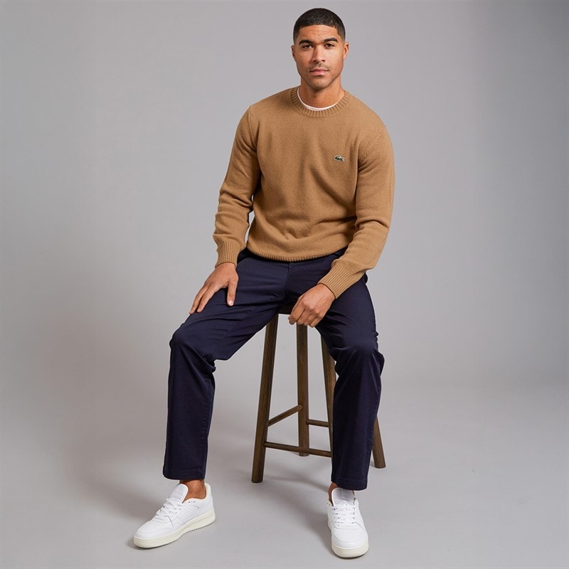 Lacoste Mens Crew Neck Jumper Datte Chine - Image 4