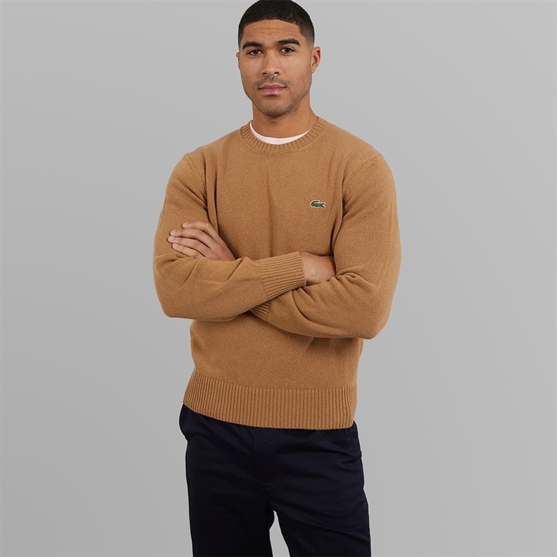 Lacoste Mens Crew Neck Jumper Datte Chine - Image 5