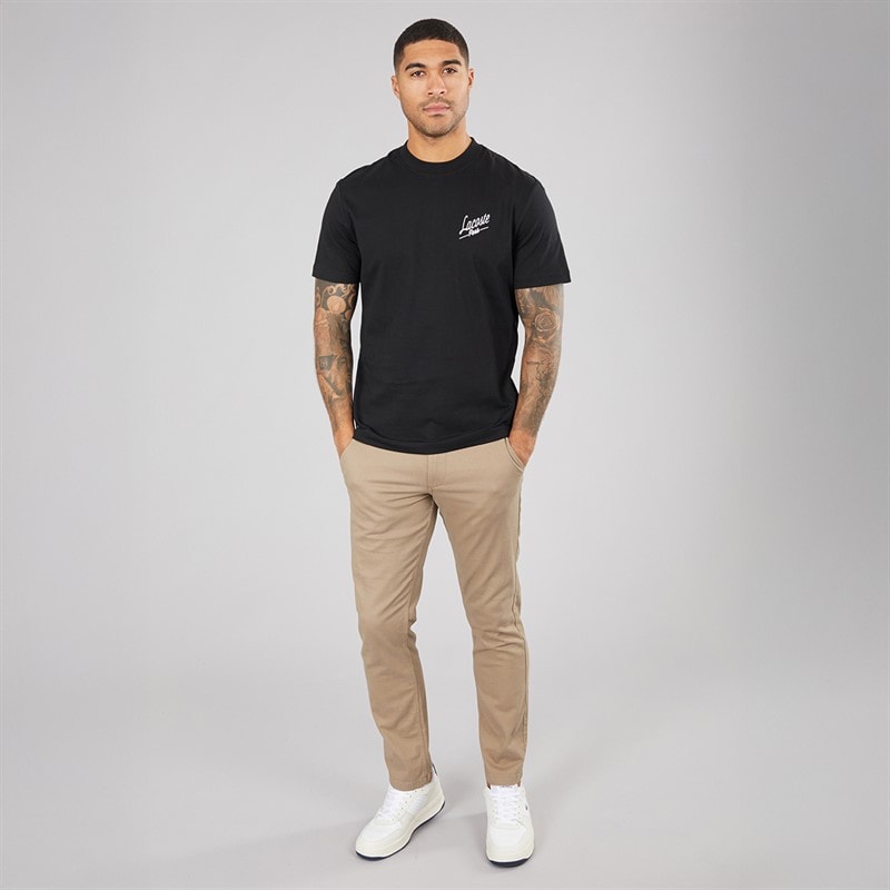 Lacoste Mens T-Shirt Black - Image 4