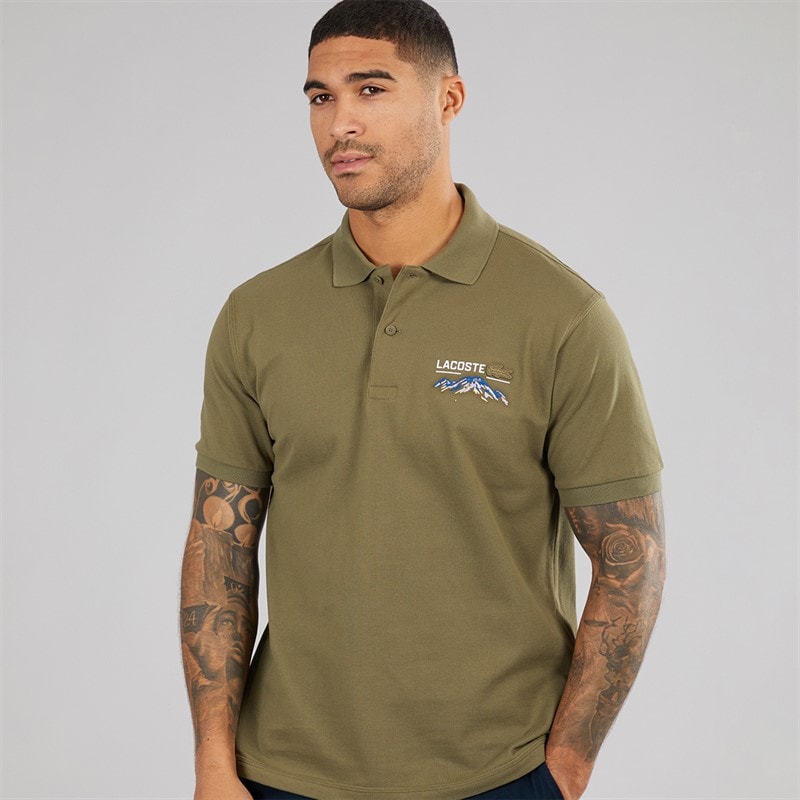 Lacoste Mens Polo Shirt Olive - Image 1