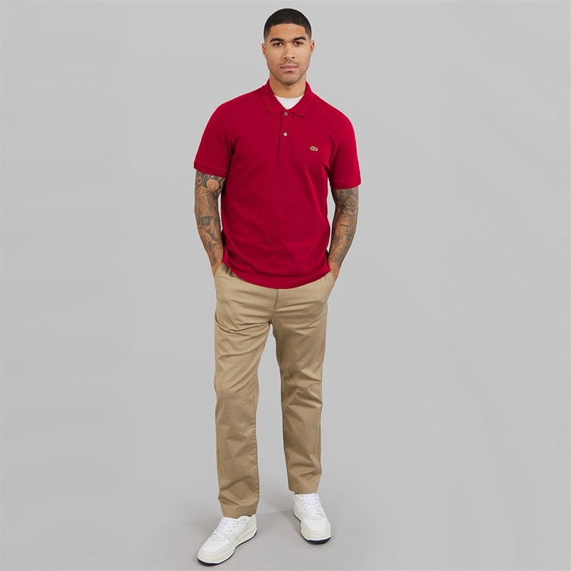 Lacoste Mens Polo Shirt Bordeaux - Image 4