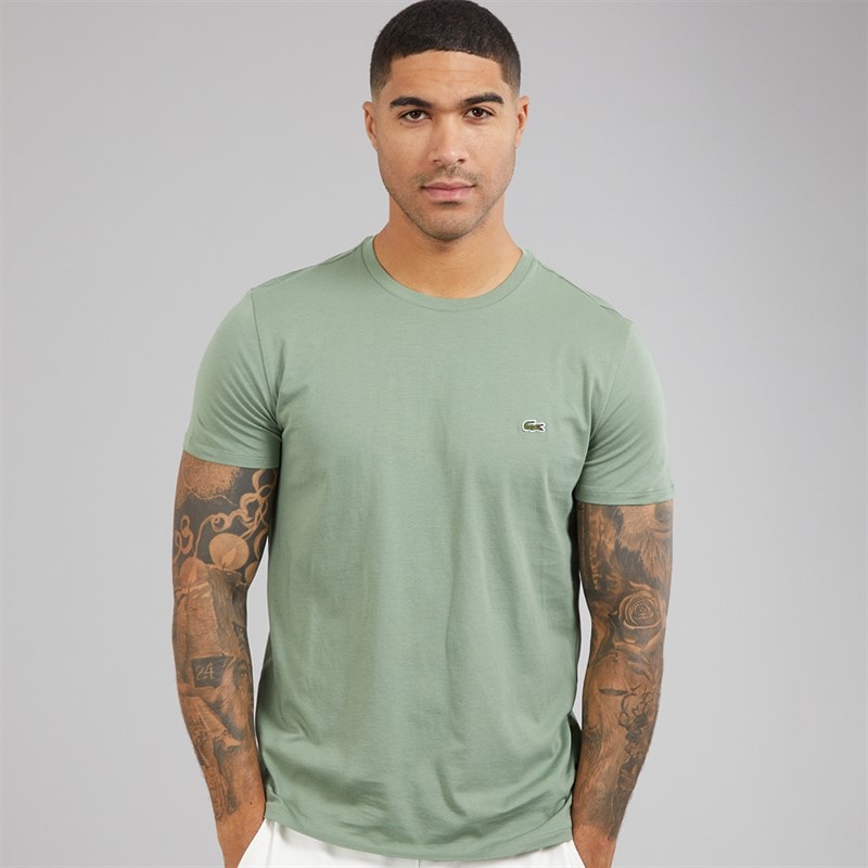 Lacoste Mens Crew Neck T-Shirt Thyme - Image 1