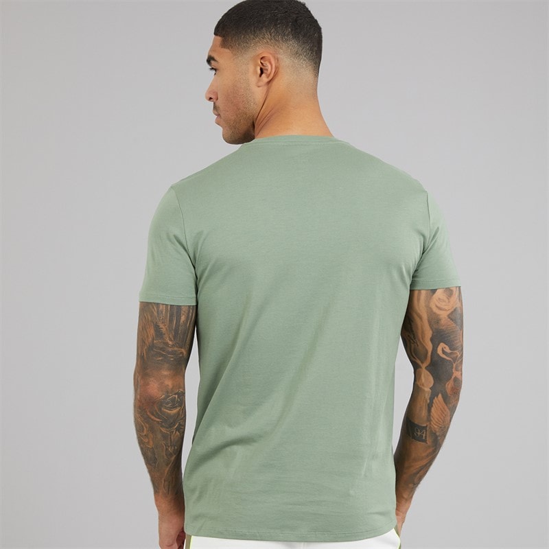 Lacoste Mens Crew Neck T-Shirt Thyme - Image 2