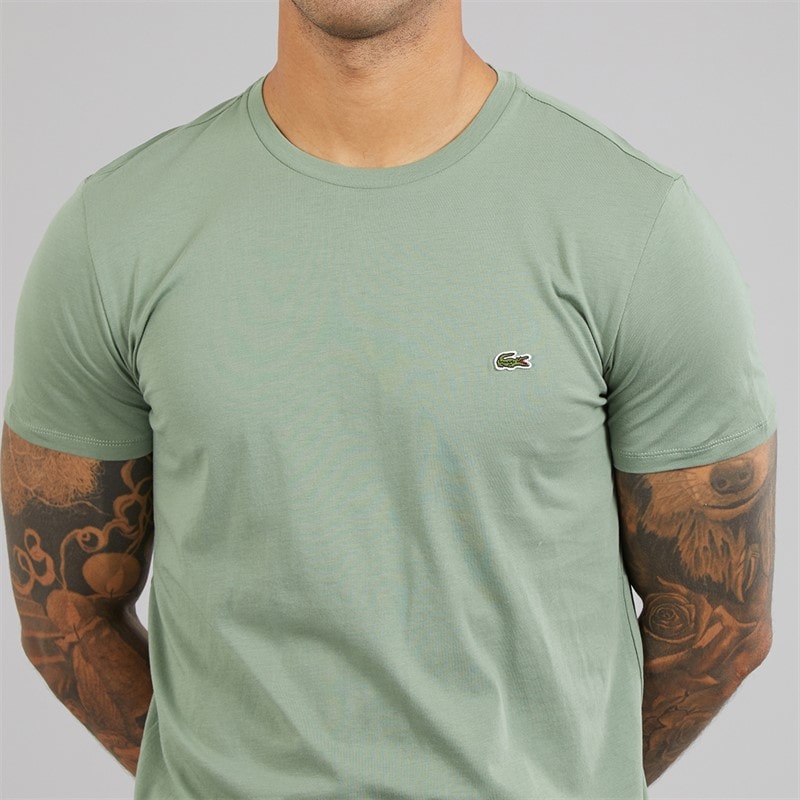 Lacoste Mens Crew Neck T-Shirt Thyme - Image 3