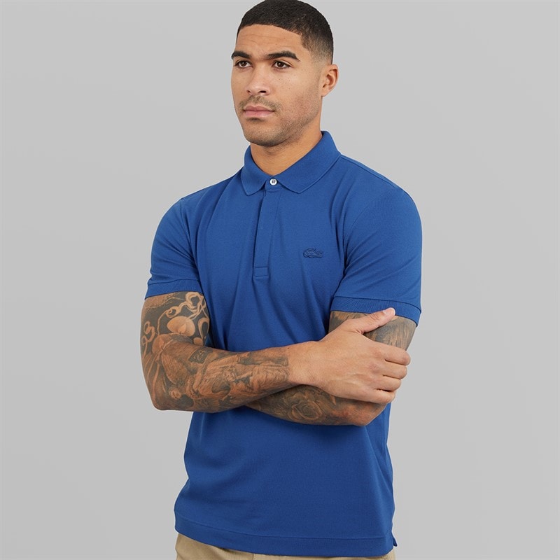 Lacoste Mens Polo Shirt France Blue - Image 1