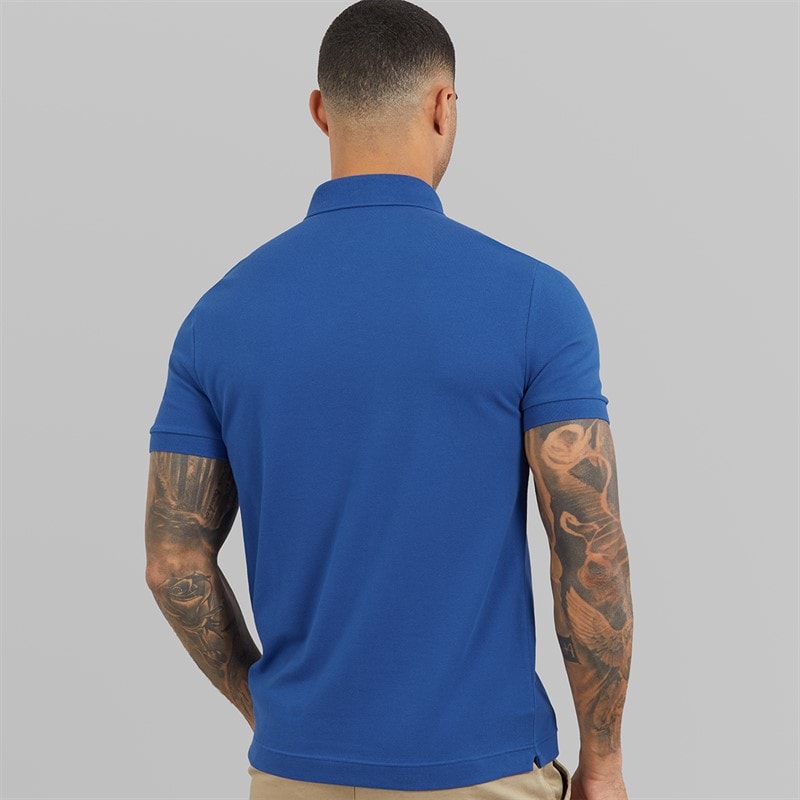 Lacoste Mens Polo Shirt France Blue - Image 2