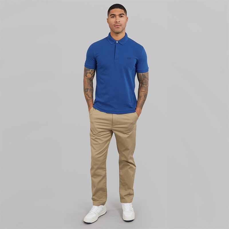 Lacoste Mens Polo Shirt France Blue - Image 3