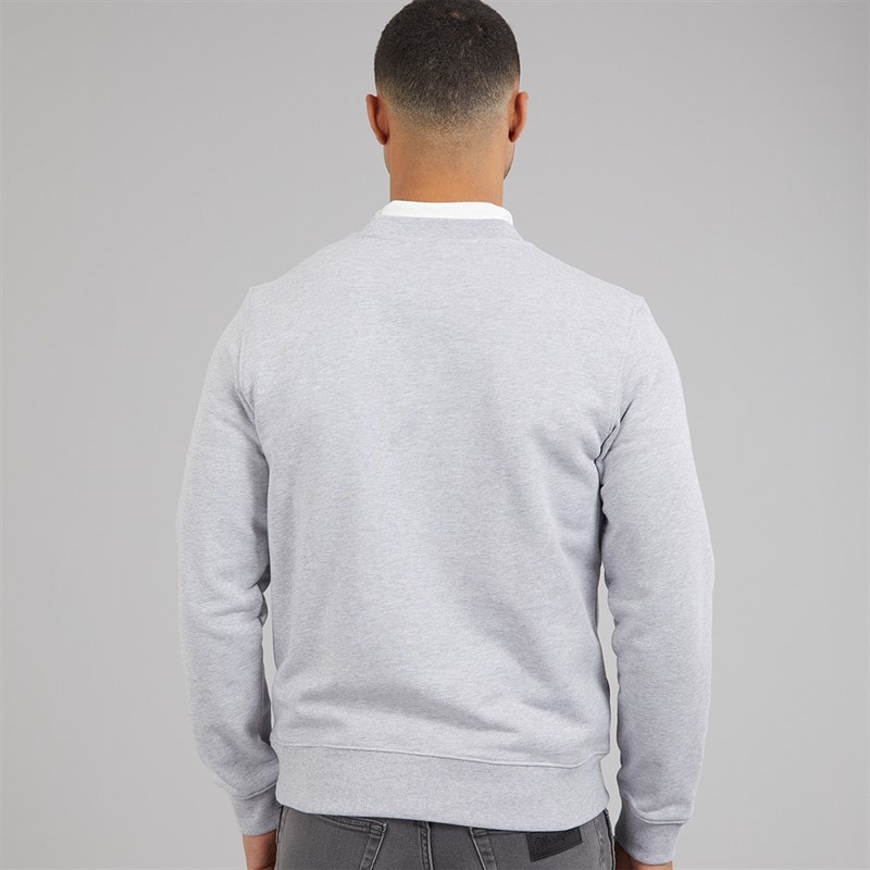 Lacoste Mens Sweatshirt Silver Chine - Image 2