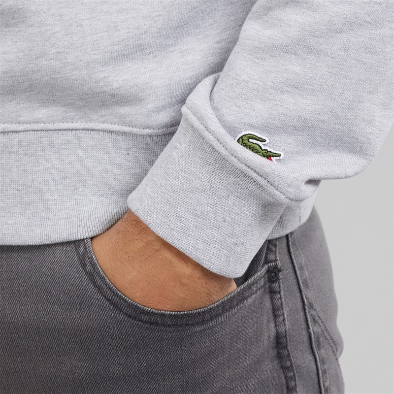 Lacoste Mens Sweatshirt Silver Chine - Image 3