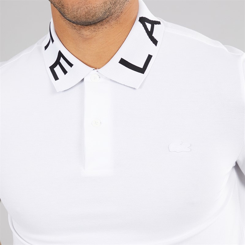 Lacoste Mens Polo Shirt White - Image 3