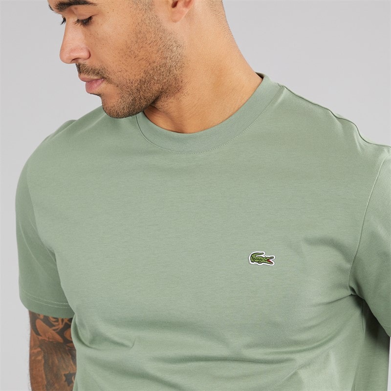 Lacoste Mens Crew Neck T-Shirt Thyme - Image 3