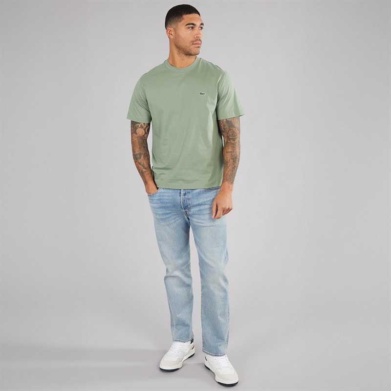 Lacoste Mens Crew Neck T-Shirt Thyme - Image 4