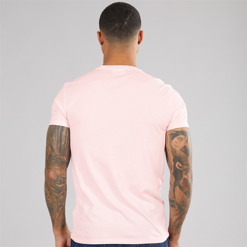 Lacoste Mens Crew Neck T-Shirt Flamingo - Image 2