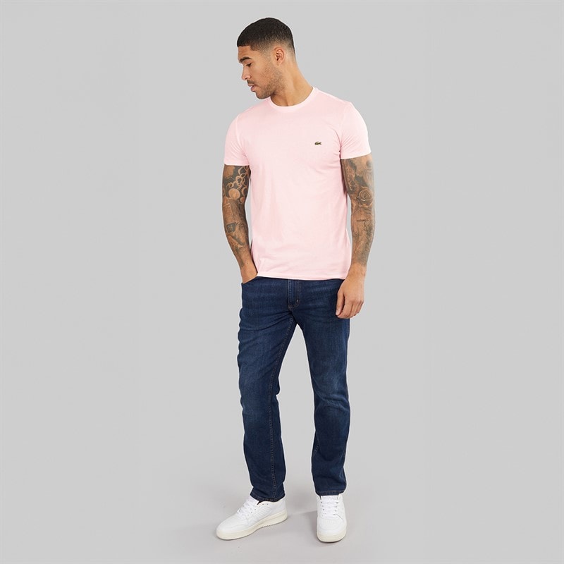 Lacoste Mens Crew Neck T-Shirt Flamingo - Image 4