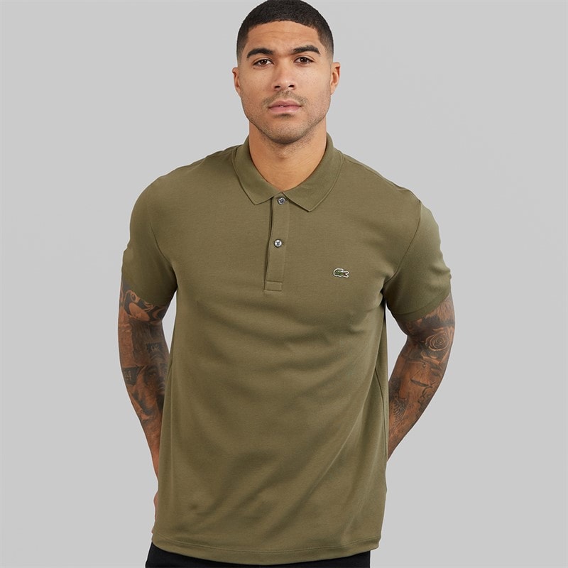 Lacoste Mens Polo Shirt Olive - Image 1
