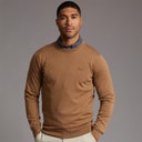 Lacoste Mens Crew Neck Sweatshirt Date Brown