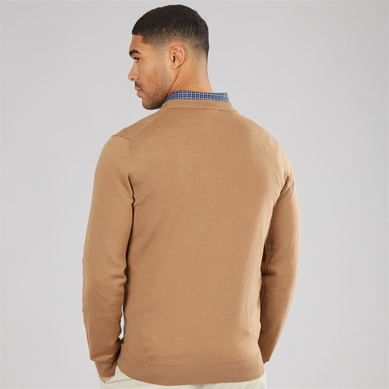 Lacoste Mens Crew Neck Sweatshirt Date Brown - Image 2