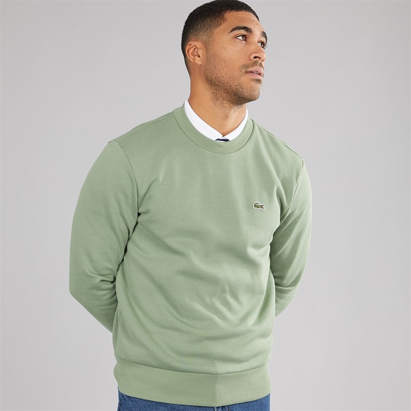 Lacoste Mens Crew Neck Sweatshirt Thyme - Image 1
