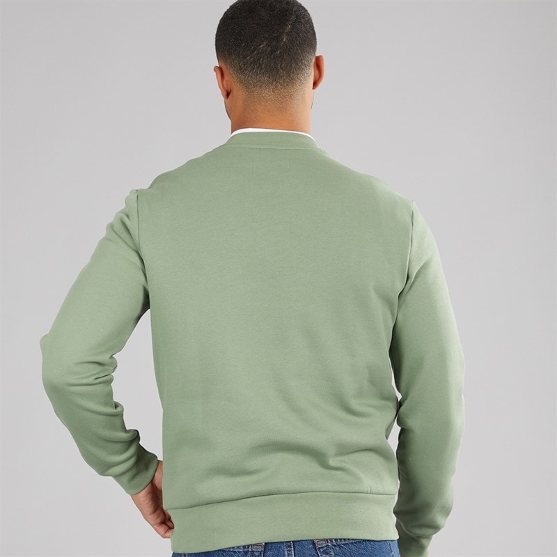 Lacoste Mens Crew Neck Sweatshirt Thyme - Image 2
