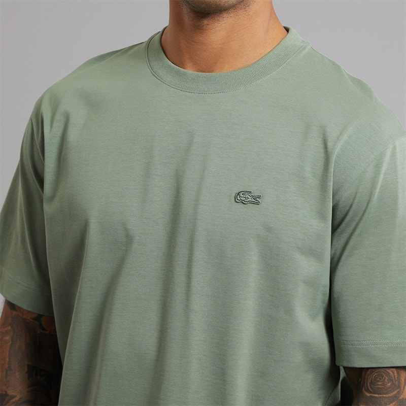 Lacoste Mens Crew Neck T-Shirt Thyme - Image 3