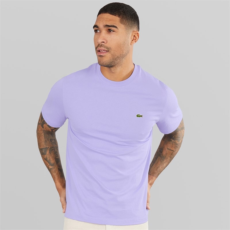Lacoste Mens Crew Neck T-Shirt Delphinium - Image 1