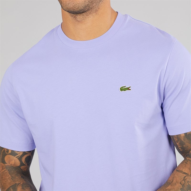 Lacoste Mens Crew Neck T-Shirt Delphinium - Image 3