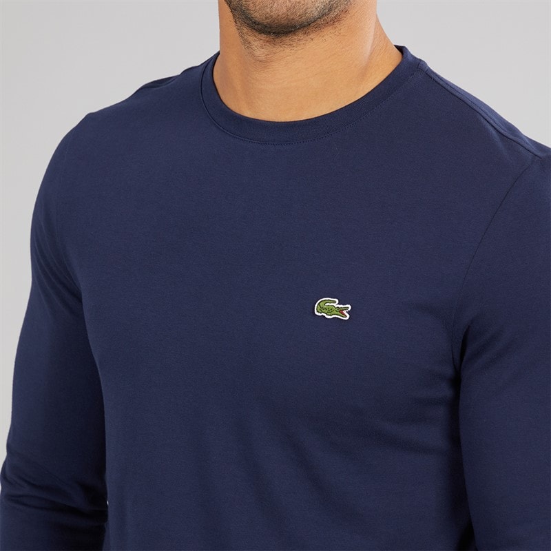 Lacoste Mens T-Shirt Navy Blue - Image 3