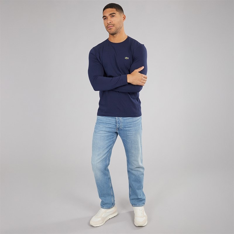 Lacoste Mens T-Shirt Navy Blue - Image 4