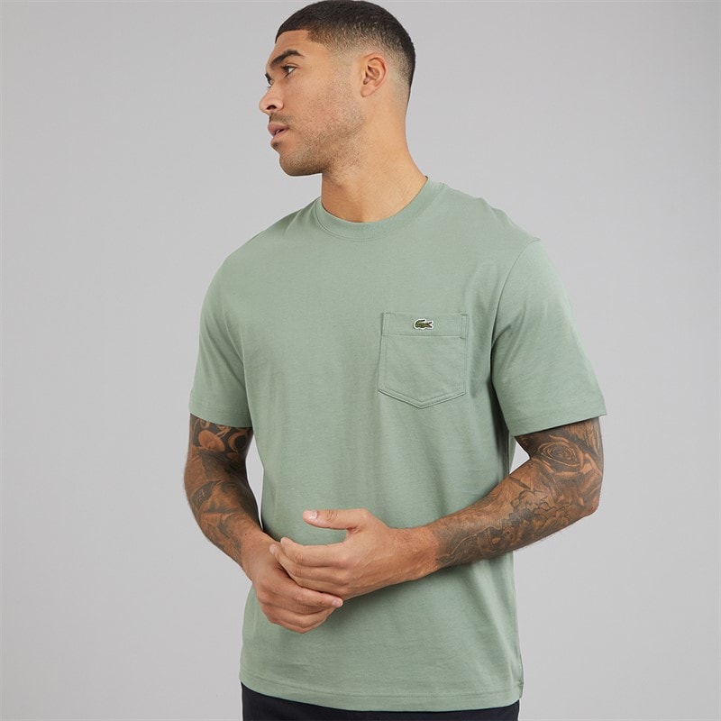 Lacoste Mens Crew Neck T-Shirt Thyme - Image 1