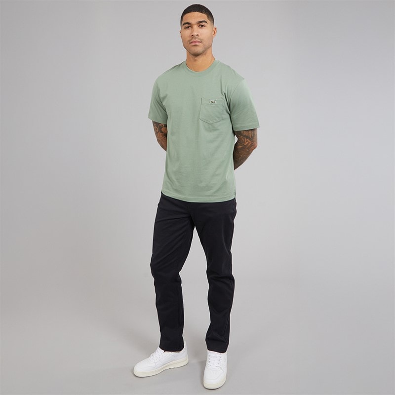 Lacoste Mens Crew Neck T-Shirt Thyme - Image 4