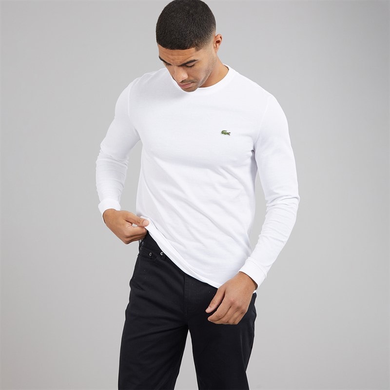 Lacoste Mens T-Shirt White - Image 5