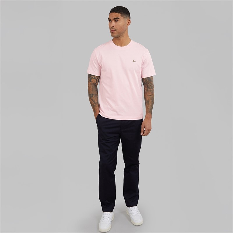 Lacoste Mens Crew Neck T-Shirt Flamingo - Image 4