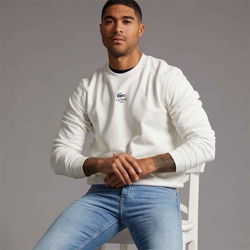 Lacoste Mens Sweatshirt Flour - Image 5
