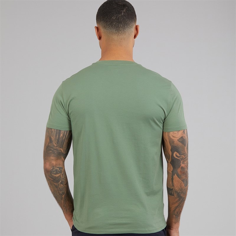 Lacoste Mens V-Neck T-Shirt Thyme - Image 2