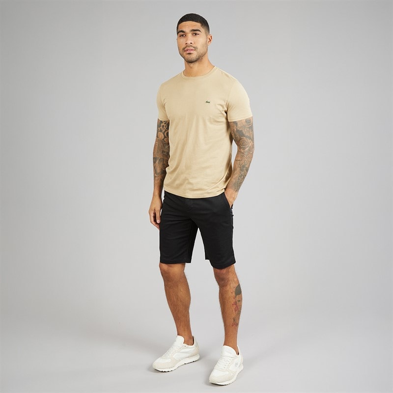 Lacoste Mens Slim Fit Stretch Cotton Chino Shorts Black - Image 4