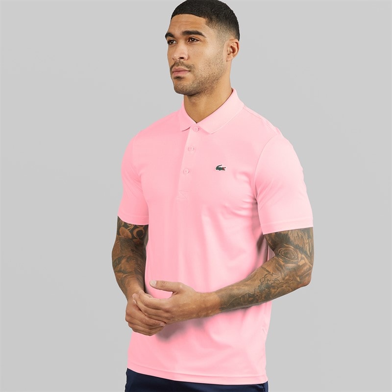 Lacoste Mens Regular Fit Polo Shirt Light Pink - Image 1