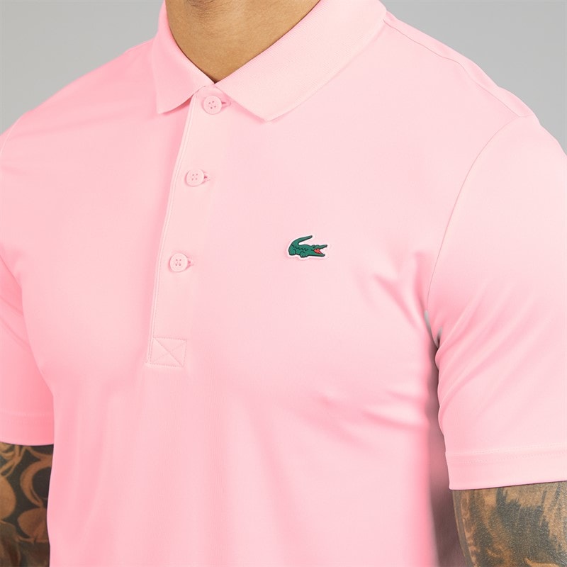 Lacoste Mens Regular Fit Polo Shirt Light Pink - Image 3